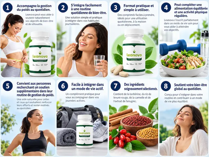 Leanova Benefits Infographic